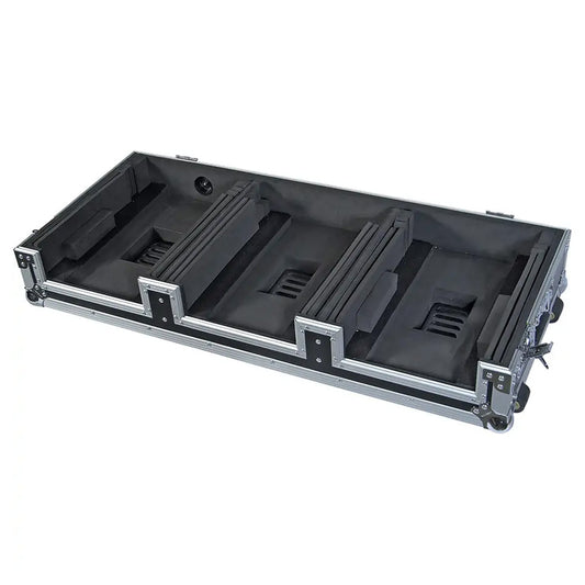 Flightcase reproductor | Pioneer XDJ | 1000/DJM750MK2 o Denondj SC6000M/X1850 | Ruedas | Negro