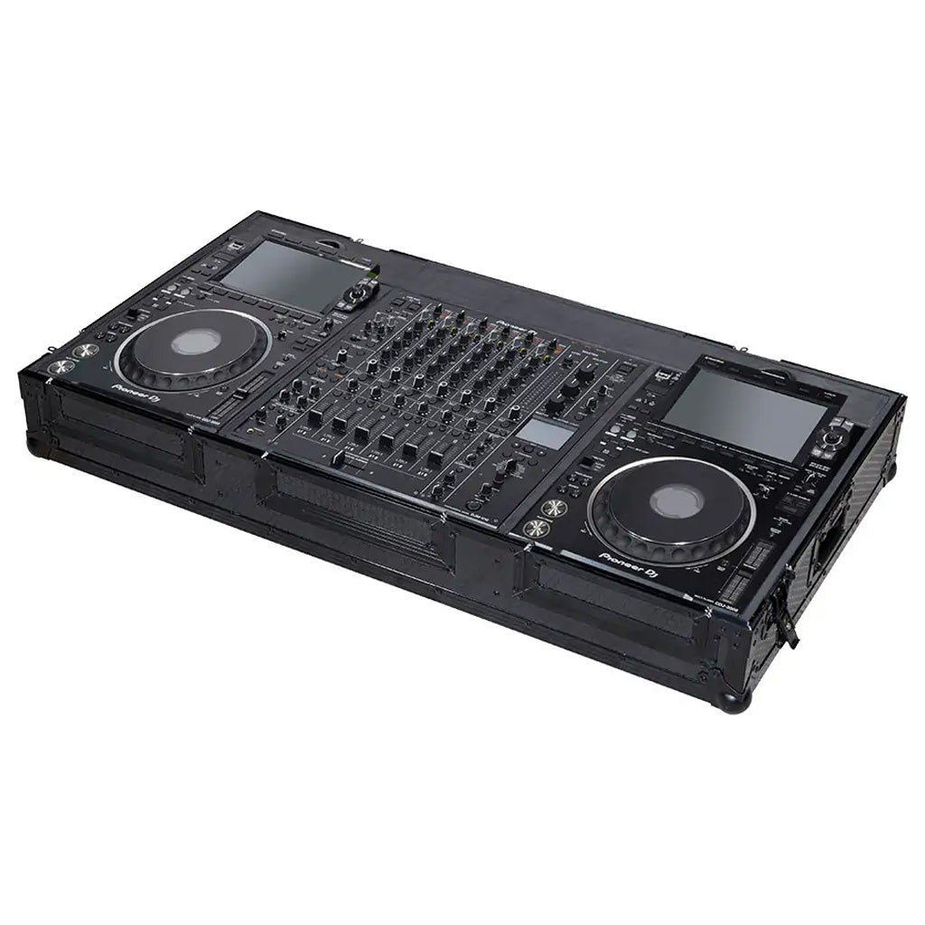 Flightcase reproductor | Pioneer® CDJ | 3000 / DJM | V10/V10LF | Ruedas | Negro