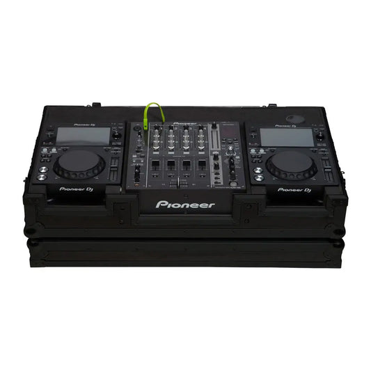 Flightcase reproductor | Pioneer® XDJ | 700 / CDJ | 350/ DJM | 750MK2 | Ruedas | Negro