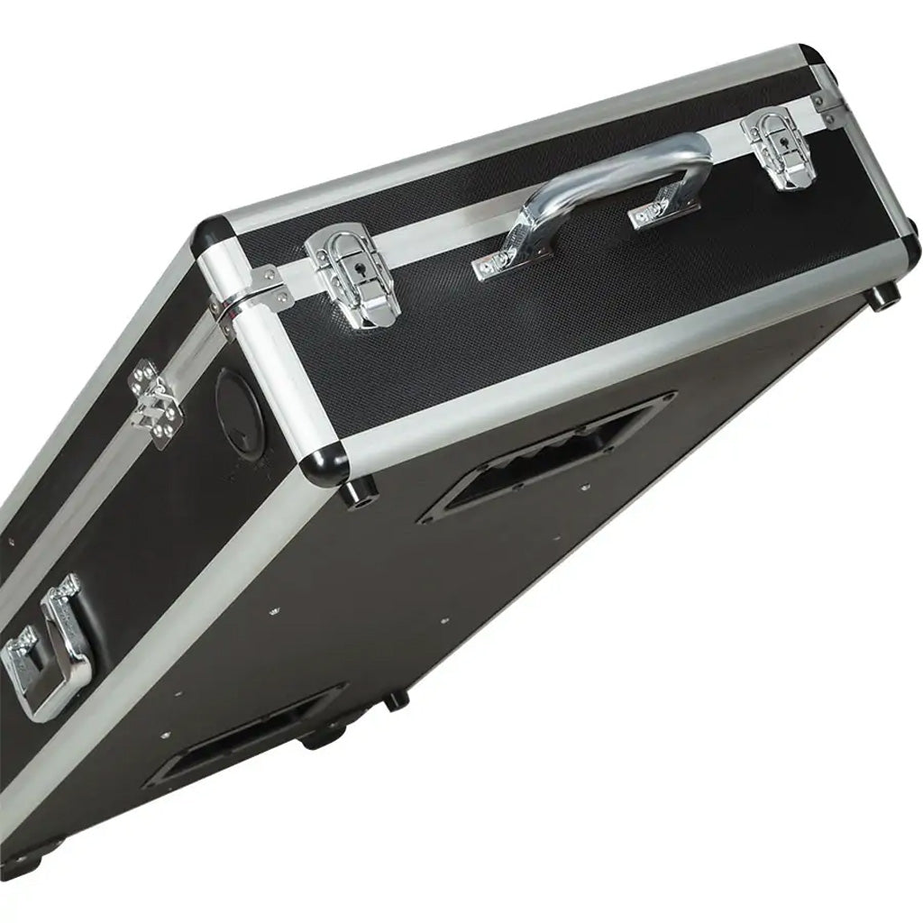 Flightcase reproductor | Pioneer® CDJ | 850 / XDJ | 1000MK2 y DJM | 750MK2 | Ruedas |Plata