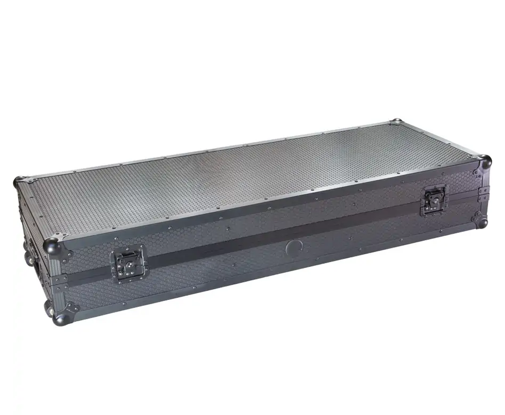 Flightcase para tocadisco normal | Pioneer® DJM | 900NXS2 | Soporte ordenador y ruedas | Plata